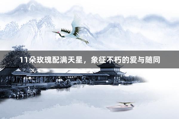 11朵玫瑰配满天星，象征不朽的爱与随同